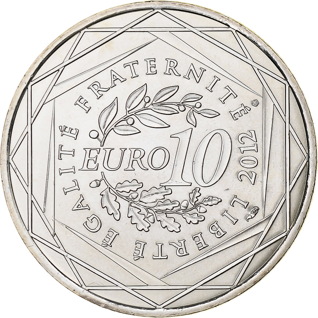 Francia, 10 Euro, Franche-Comté, 2012, Argento, SPL, KM:1871