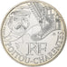 France, 10 Euro, Poitou-Charente, 2012, Silver, MS(63), KM:1883