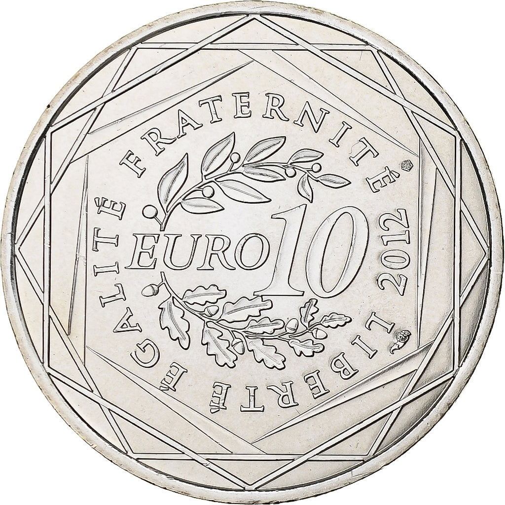 France, 10 Euro, Alsace, 2012, Silver, MS(63), KM:1870
