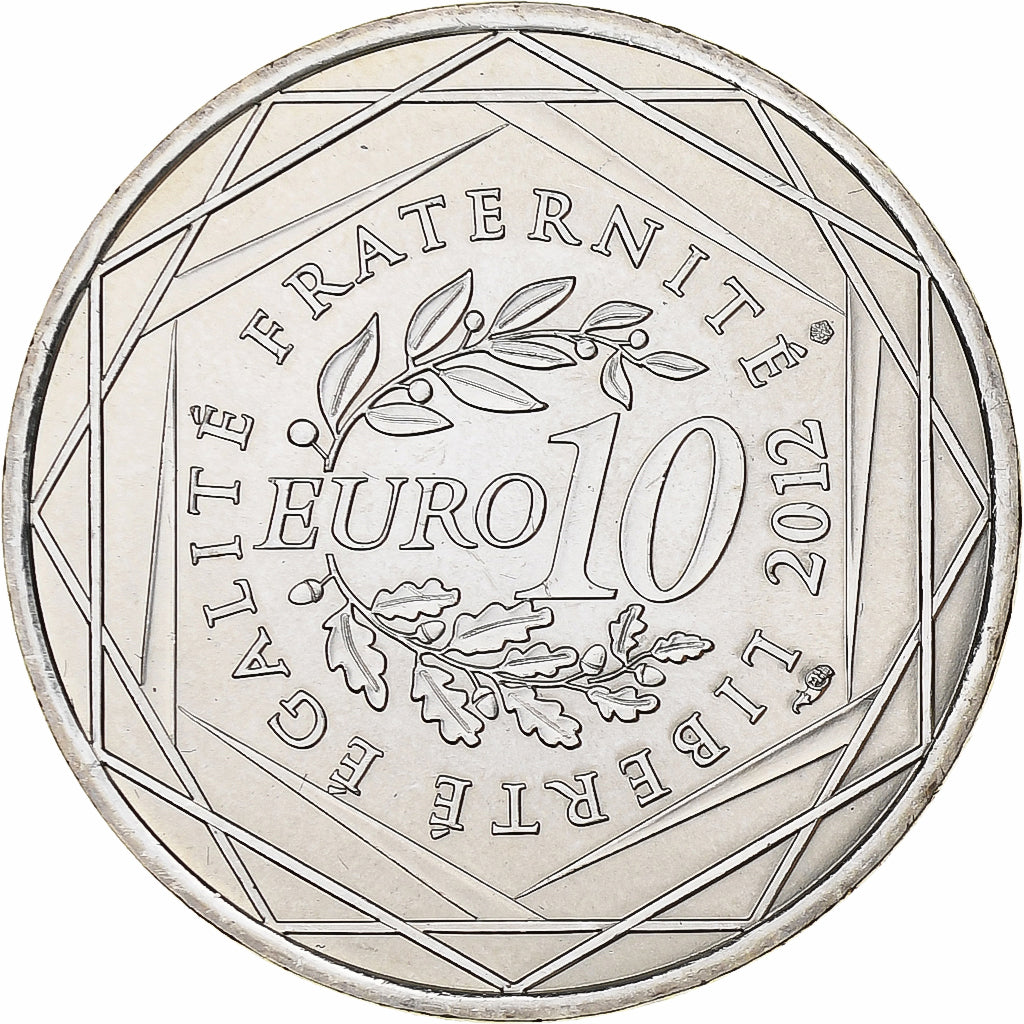 France, 10 Euro, Provence Alpes Côte d'Azur, 2012, Silver, MS(63), KM:1884