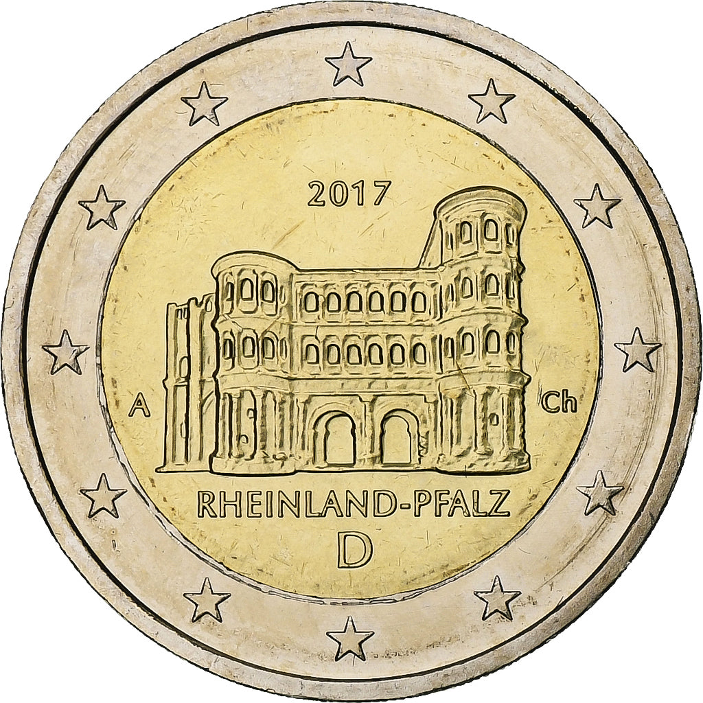 Germany, 2 Euro, Rheinland-Pfalz, 2017, Berlin, Bi-Metallic, MS(63)