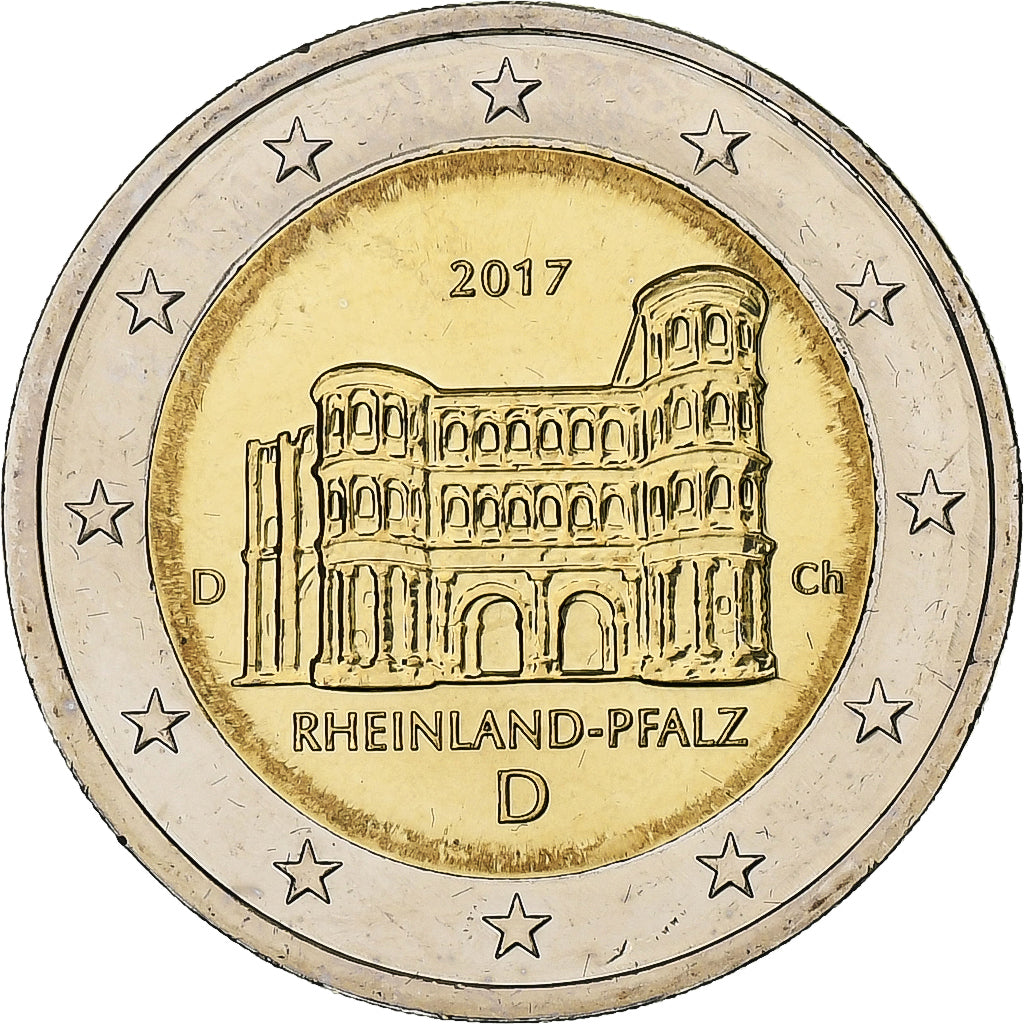 Allemagne, 2 Euro, Rheinland-Pfalz, 2017, Munich, Bimétallique, SPL