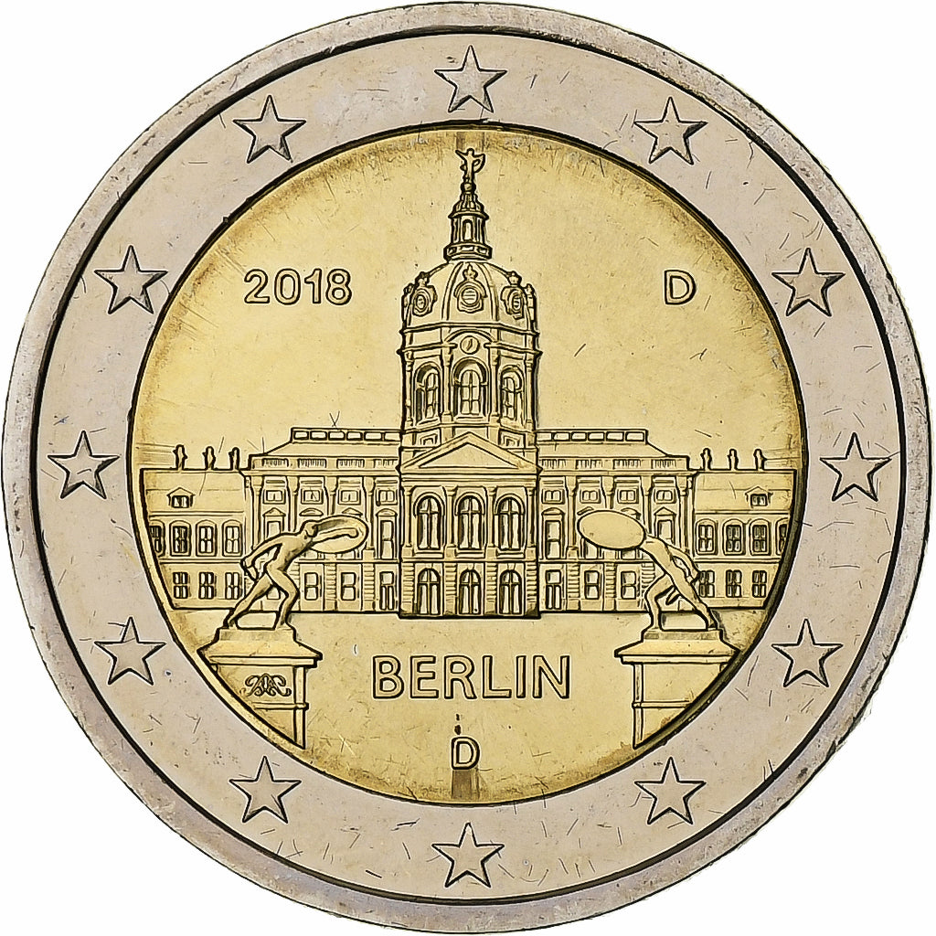 Allemagne, 2 Euro, berlin, 2018, Munich, Bimétallique, SPL