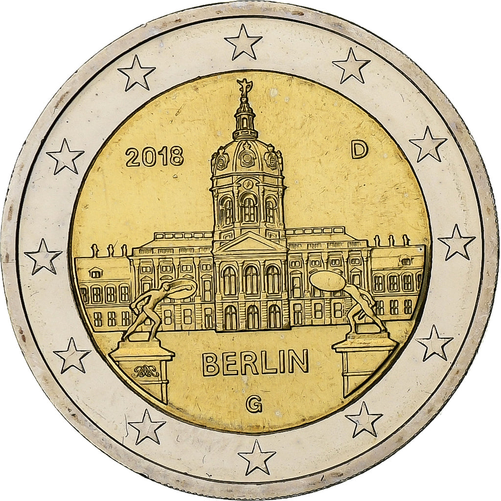 Allemagne, 2 Euro, berlin, 2018, Karlsruhe, Bimétallique, SPL