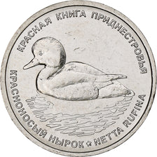 Transnistria, Rouble, 2023, Canard - Nette rousse, Nickel platerowany stalą