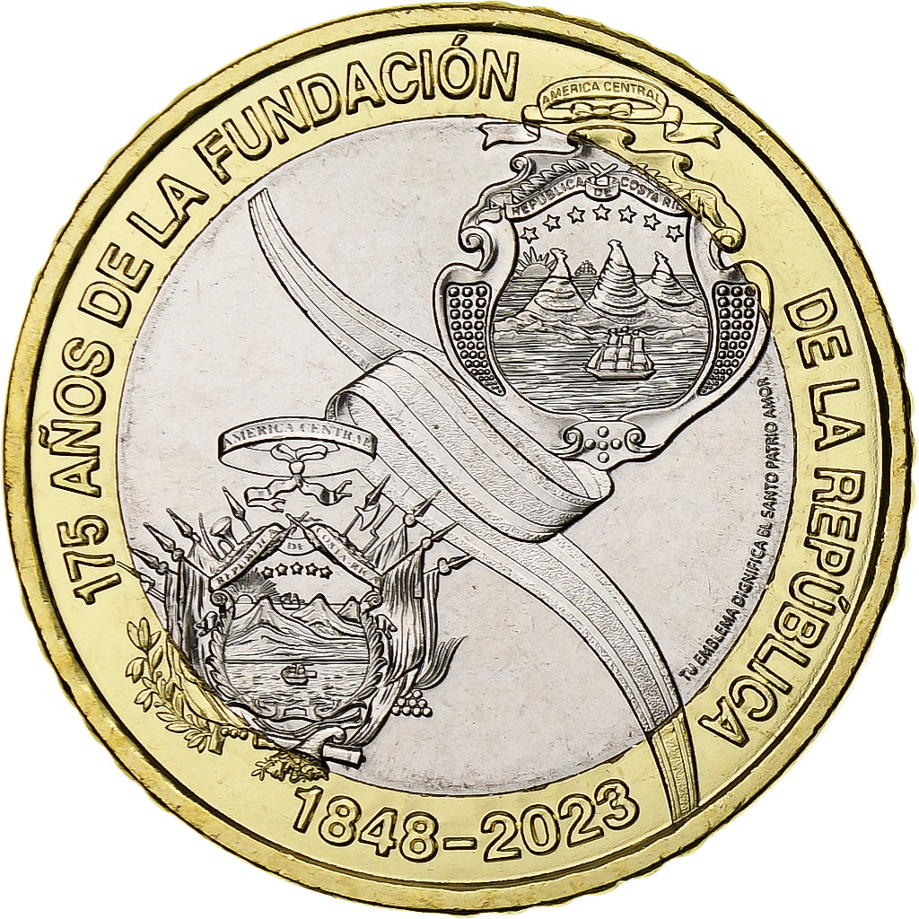 Costa Rica, 500 Colones, 2023, Bimétallique, SPL
