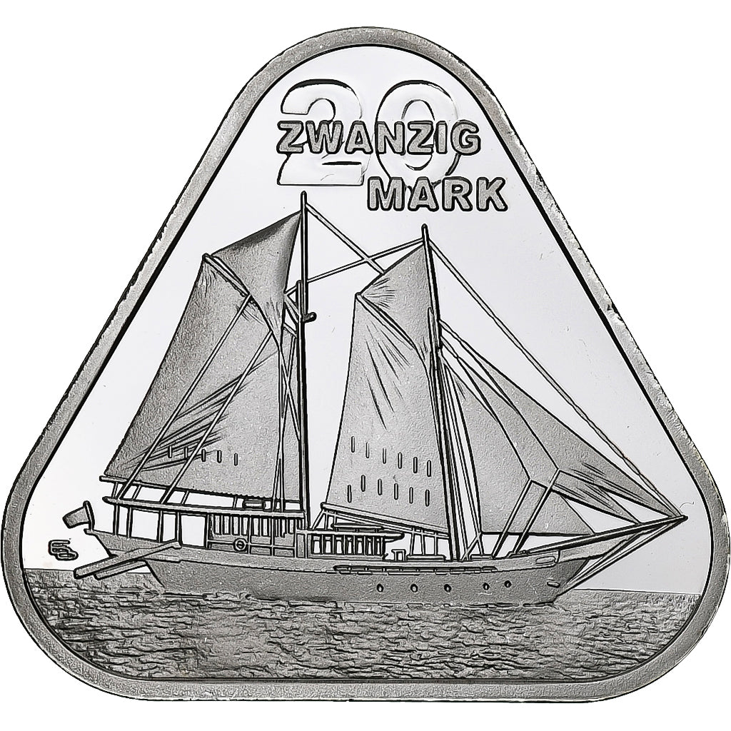 Indonesien, 20 Mark, 2023, Freie Republik Nias, Silver plated copper-nickel