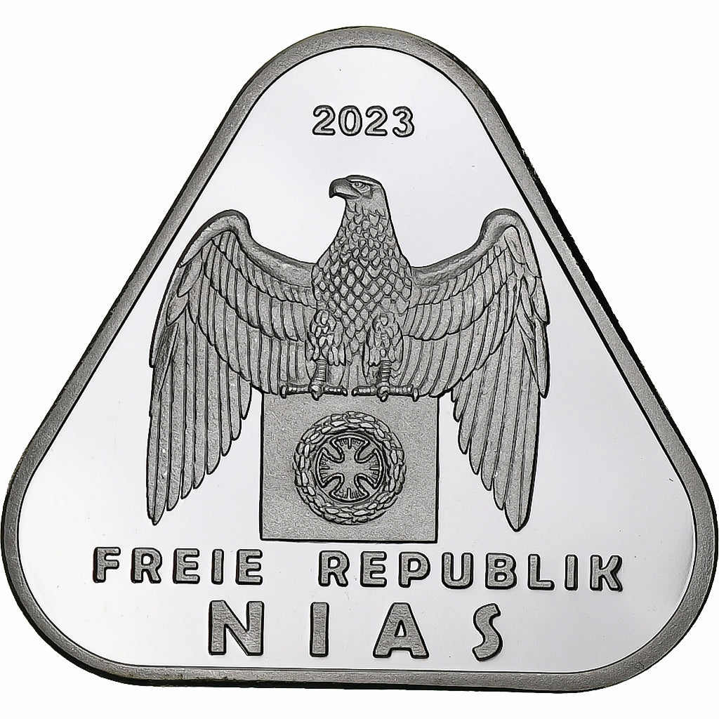 Indonesien, 20 Mark, 2023, Freie Republik Nias, Silver plated copper-nickel