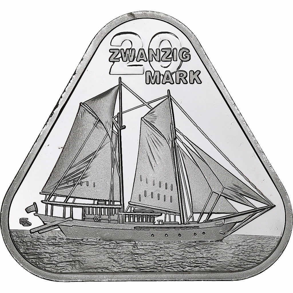 Indonesia, 20 Mark, 2023, Freie Republik Nias, Silver plated copper-nickel