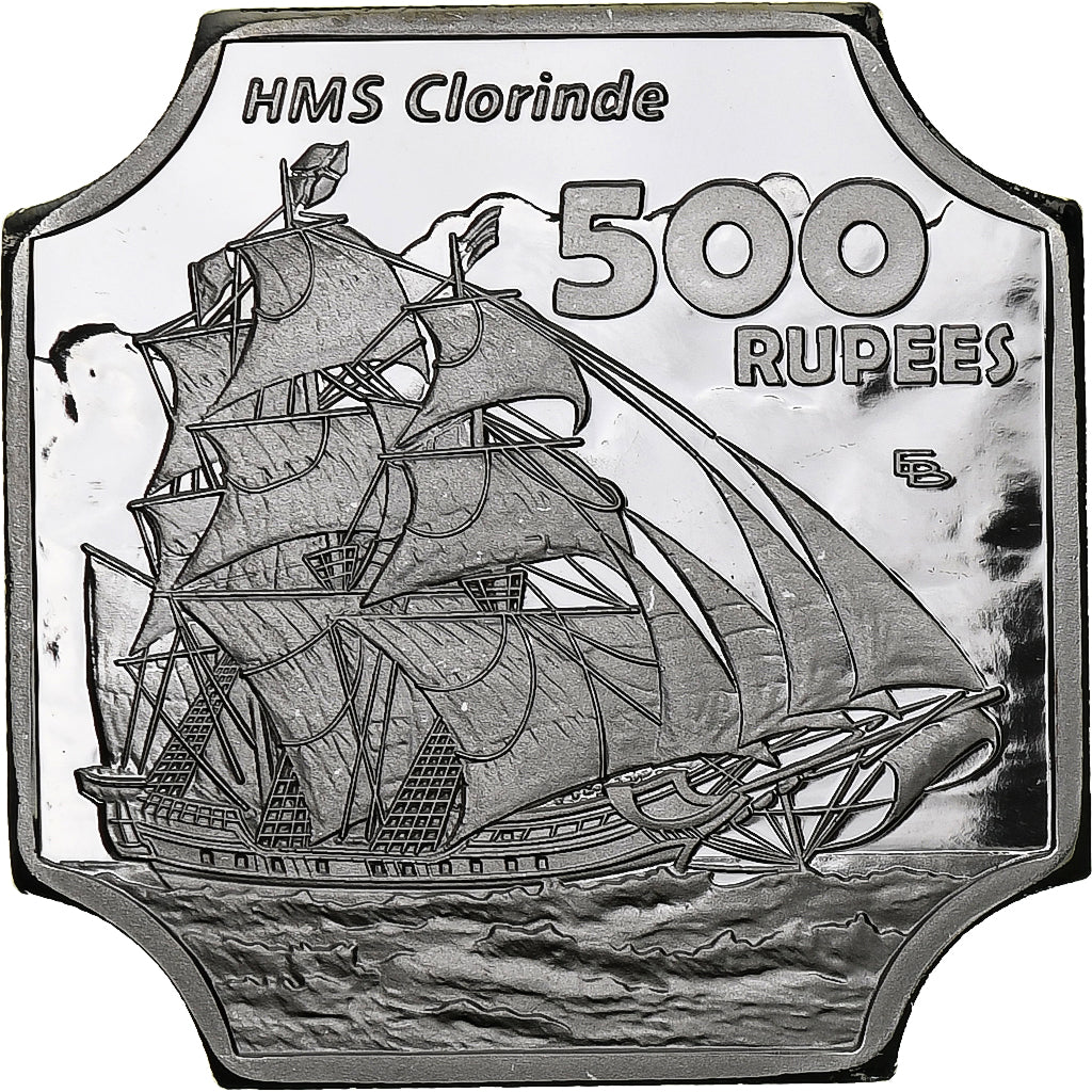 Mauritius, 500 Rupees, 2023, Agalega Islands, Silver plated copper-nickel, FDC