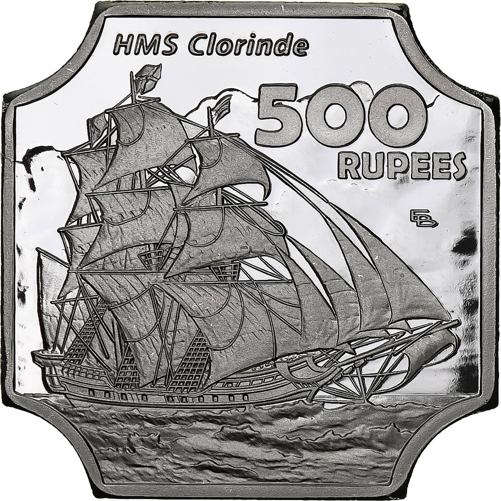 Mauritius, 500 Rupees, 2023, Agalega Islands, Silver plated copper-nickel, FDC