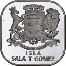 Chile, 2000 Pesos, 2023, Isla Sala y Gomez, Silver plated copper-nickel