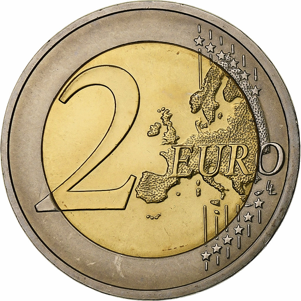 Niemcy, 2 Euro, Hessen, 2015, Hamburg, Bimetaliczny, MS(63)