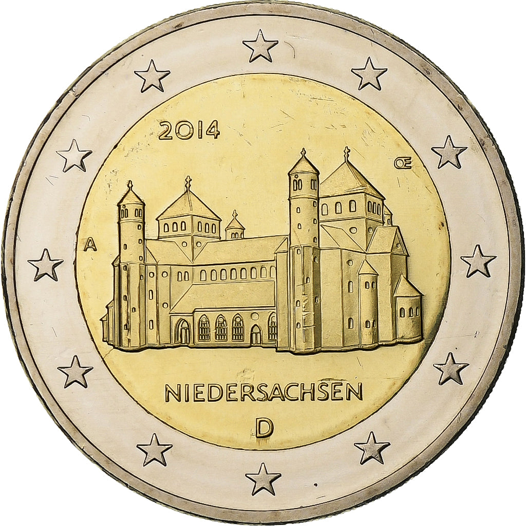 Niemcy, 2 Euro, Niedersachsen, 2014, Berlin, Bimetaliczny, MS(63)