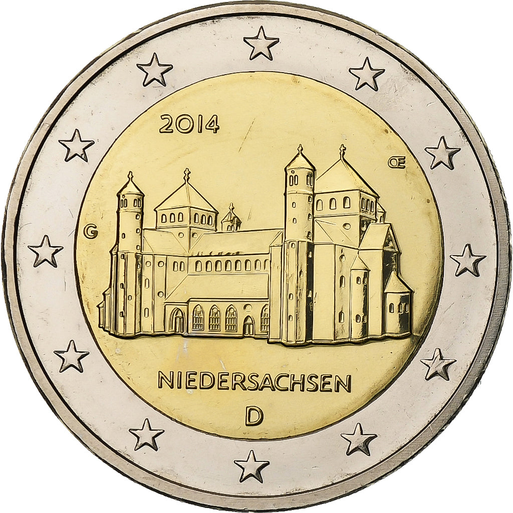 Duitsland, 2 Euro, Niedersachsen, 2014, Karlsruhe, Bi-Metallic, UNC-