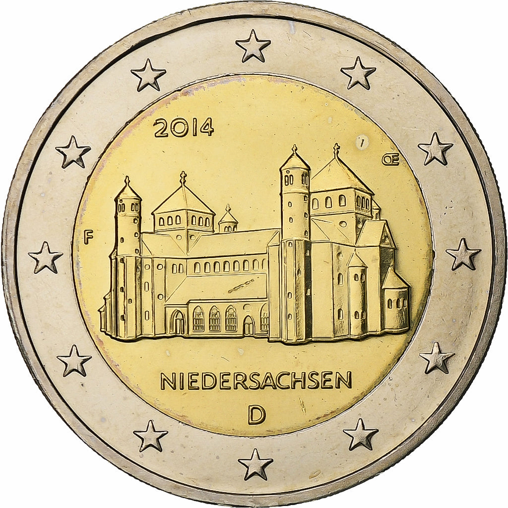 Germany, 2 Euro, Niedersachsen, 2014, Stuttgart, Bi-Metallic, MS(63)