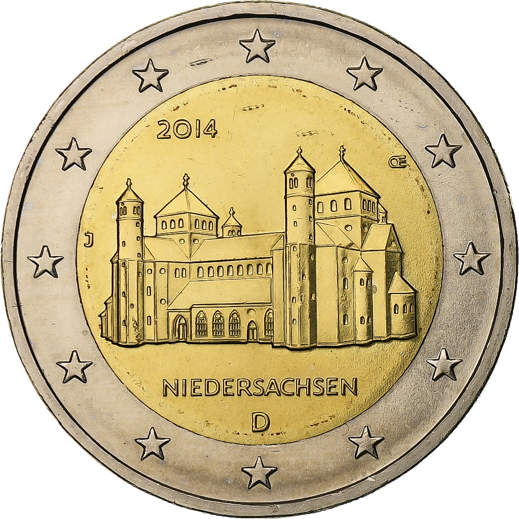 Germania, 2 Euro, Niedersachsen, 2014, Hamburg, Bi-metallico, SPL