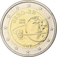 Belgium, 2 Euro, Satellite ESRO-2B, 2018, Utrecht, Bi-Metallic, MS(63)