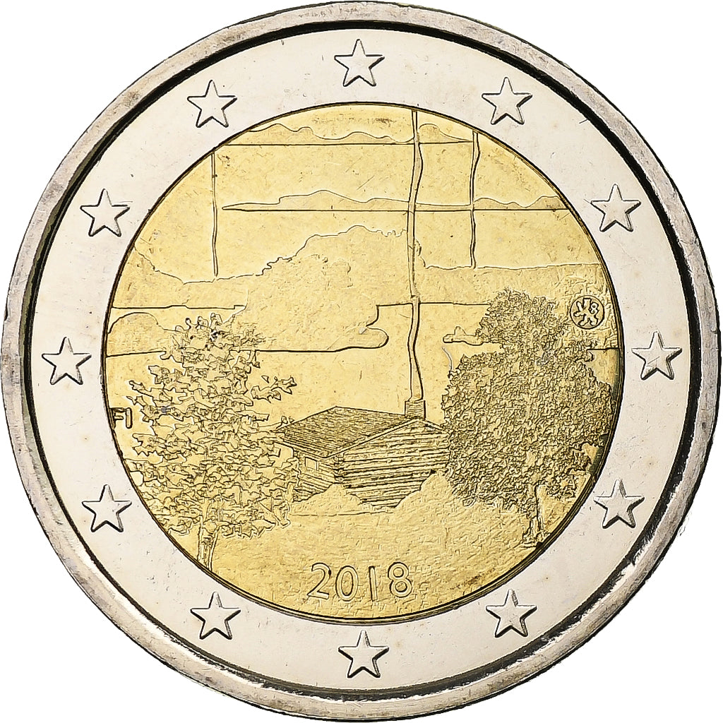 Finlande, 2 Euro, Finnish Sauna culture, 2018, Vantaa, Bimétallique, SPL