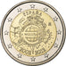 Spain, Juan Carlos I, 2 Euro, Introduction de l'euro, 2012, Madrid, Bi-Metallic