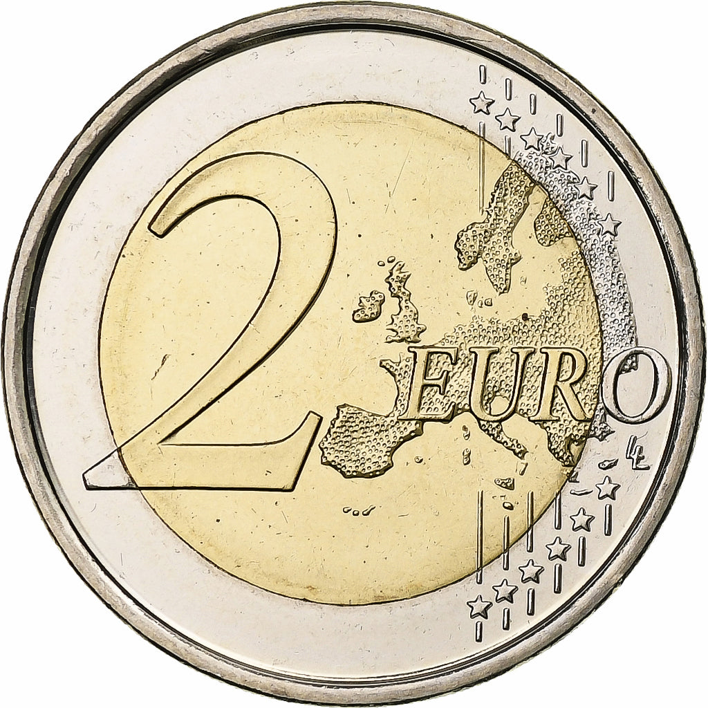 Spain, Juan Carlos I, 2 Euro, Introduction de l'euro, 2012, Madrid, Bi-Metallic