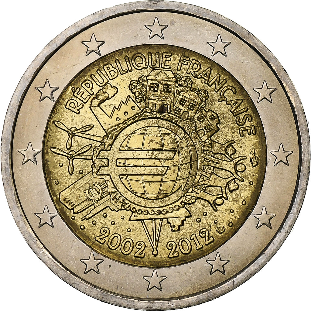 Frankrijk, 2 Euro, Introduction de l'euro, 2012, Bi-Metallic, UNC-, KM:1846