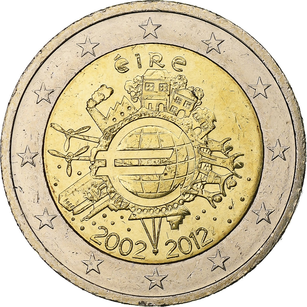 Irlandia - Republika, 2 Euro, Introduction de l'euro, 2012, Dublin