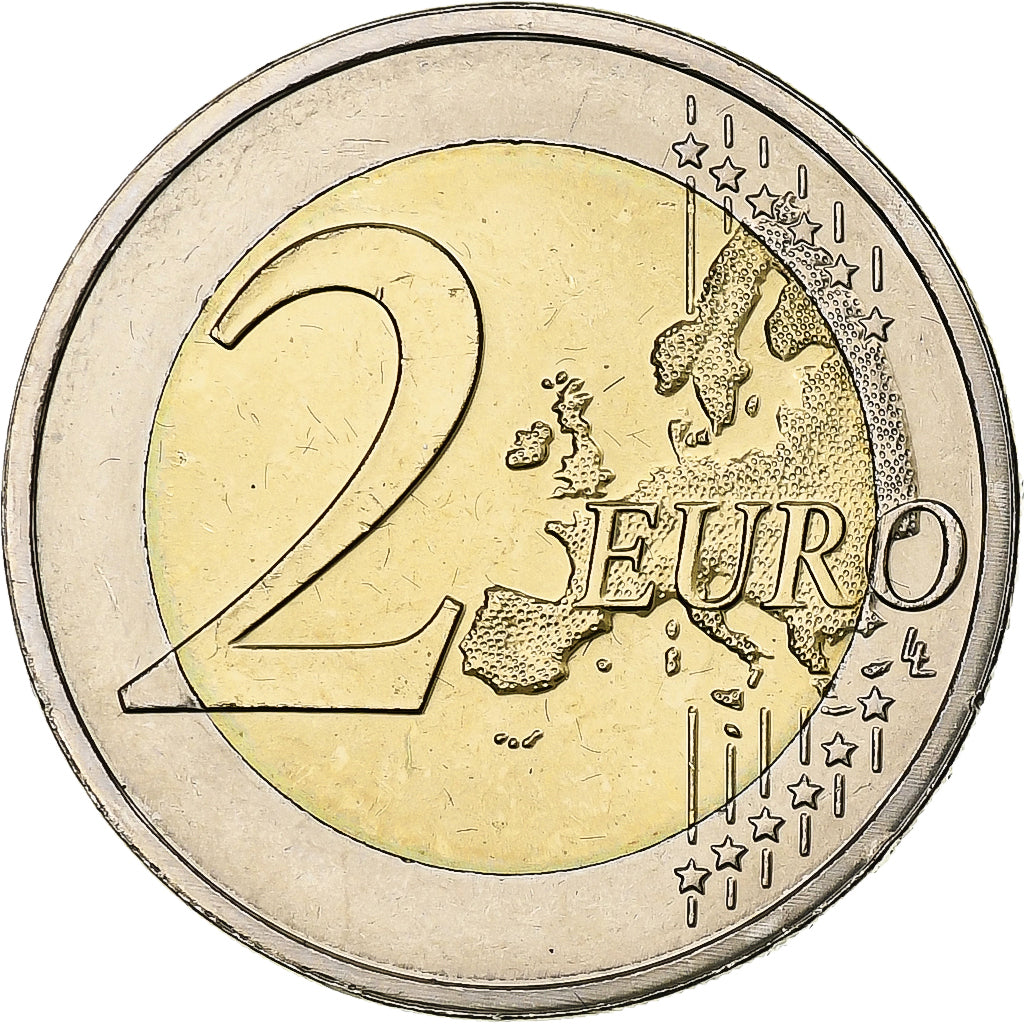 Nederland, Beatrix, 2 Euro, Introduction de l'euro, 2012, Utrecht, Bi-Metallic