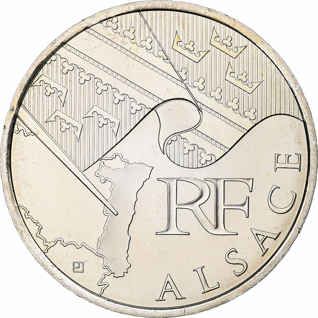 France, 10 Euro, Euros des régions, Alsace, 2010, Silver, MS(63), KM:1652