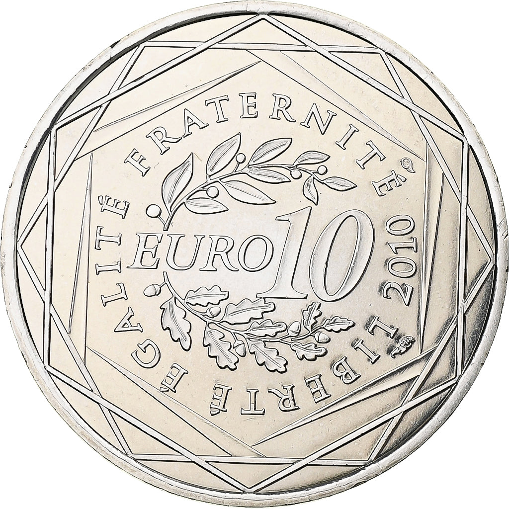 France, 10 Euro, Euros des régions, Alsace, 2010, Silver, MS(63), KM:1652