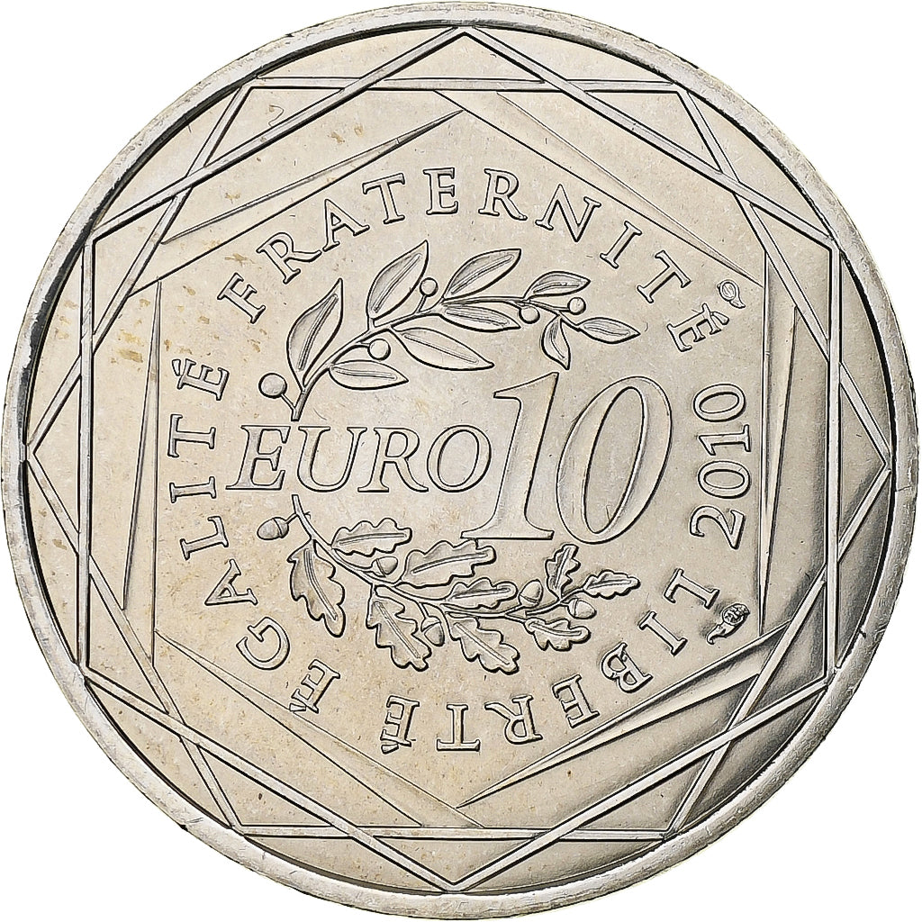 France, 10 Euro, Euros des régions, Bretagne, 2010, Silver, MS(63), KM:1648