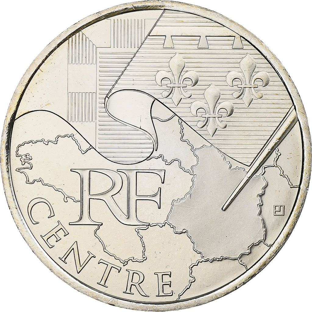 France, 10 Euro, Euros des régions, Centre, 2010, Silver, MS(63), KM:1650