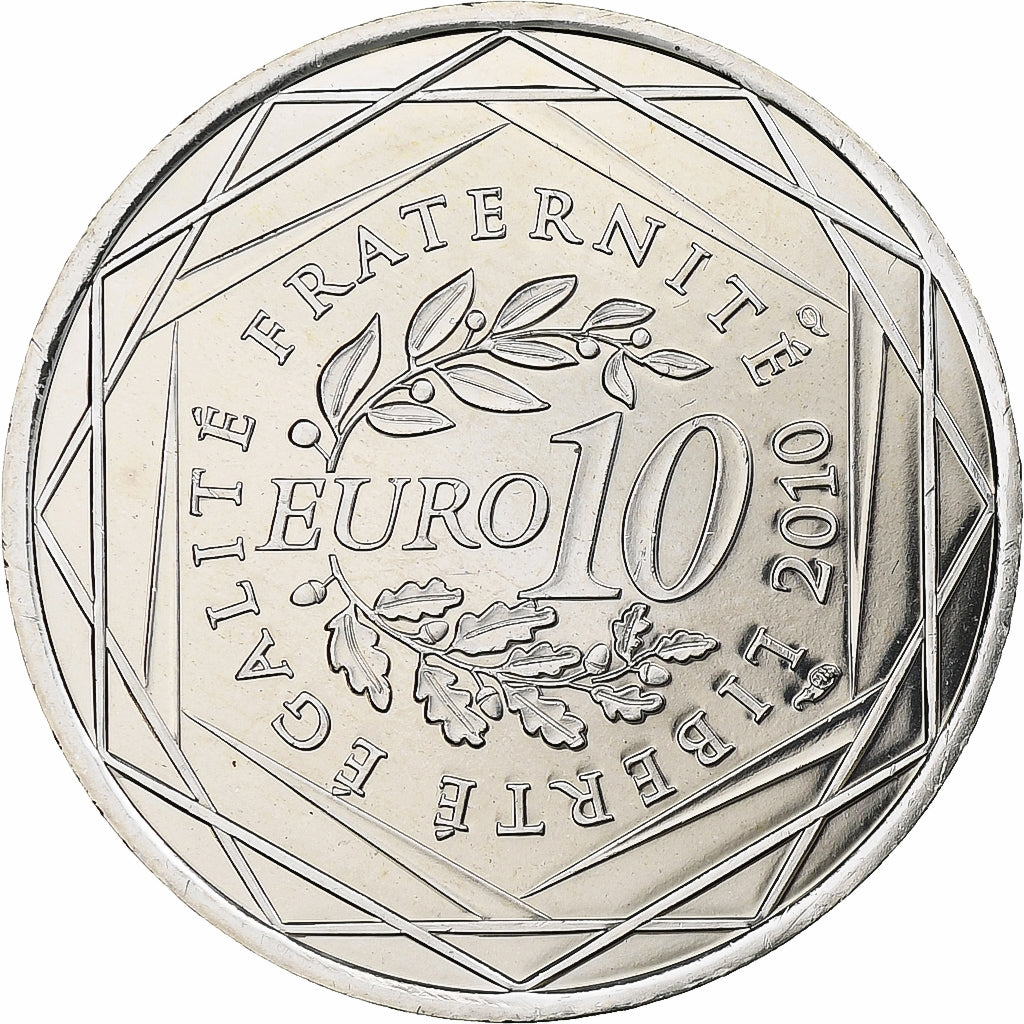 France, 10 Euro, Euros des régions, Centre, 2010, Silver, MS(63), KM:1650
