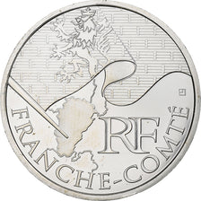 France, 10 Euro, Euros des régions, Franche-Comté, 2010, Argent, SPL, KM:1653
