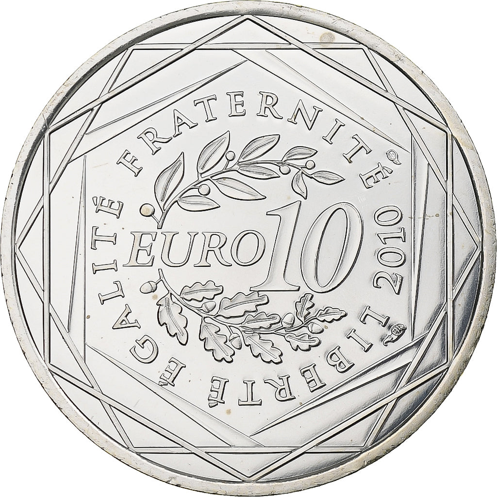 France, 10 Euro, Euros des régions, Franche-Comté, 2010, Argent, SPL, KM:1653
