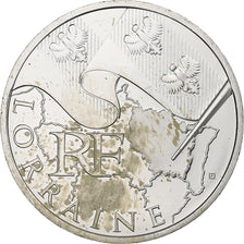 Frankreich, 10 Euro, Euros des régions, Lorraine, 2010, Silber, UNZ, KM:1661