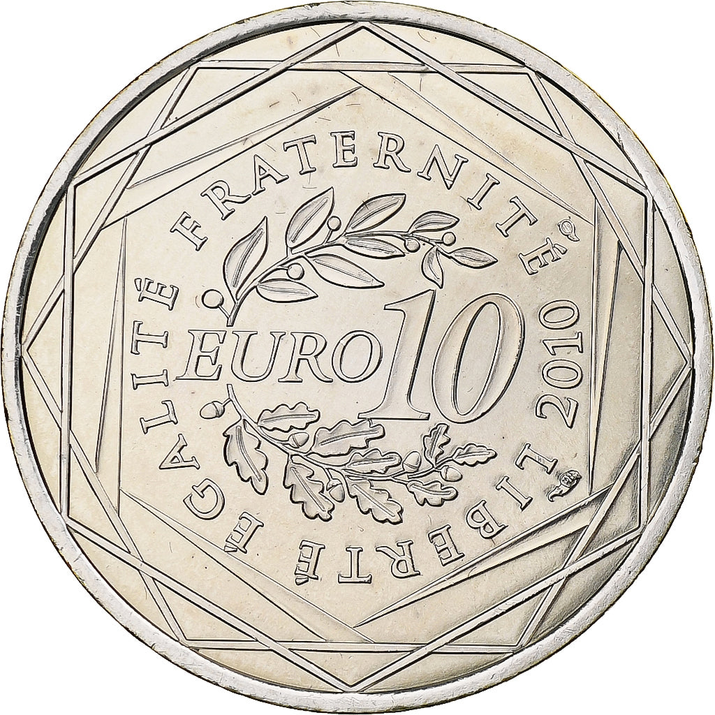 Frankrijk, 10 Euro, Euros des régions, Nord-Pas De Calais, 2010, Zilver, UNC-