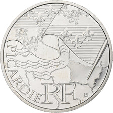France, 10 Euro, Euros des régions, Picardie, 2010, Argent, SPL, KM:1666