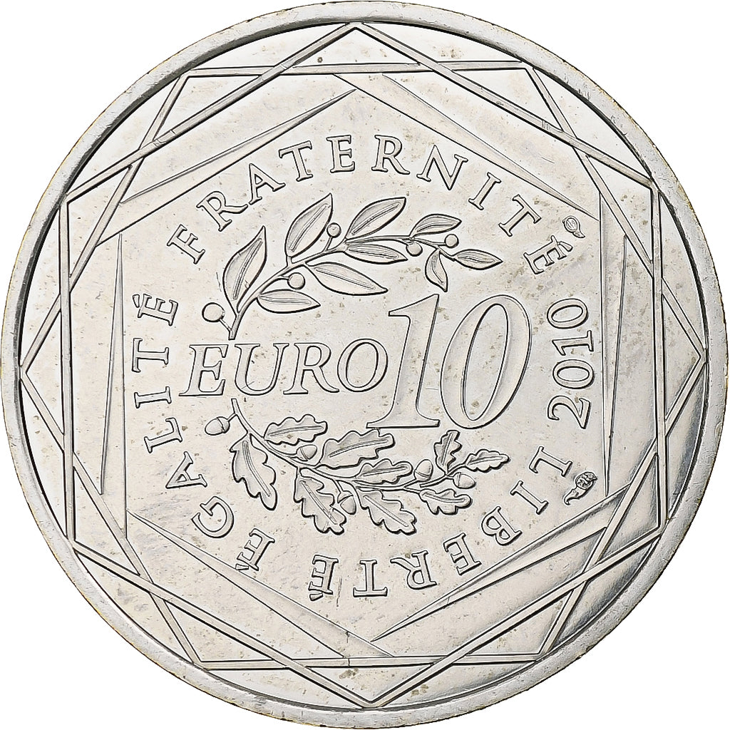 France, 10 Euro, Euros des régions, Picardie, 2010, Argent, SPL, KM:1666