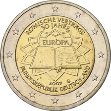 Germany, 2 Euro, Traité de Rome, 2007, Karlsruhe, Bi-Metallic, MS(63), KM:259