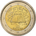 Spagna, Juan Carlos I, 2 Euro, Traité de Rome, 2007, Madrid, Bi-metallico, SPL
