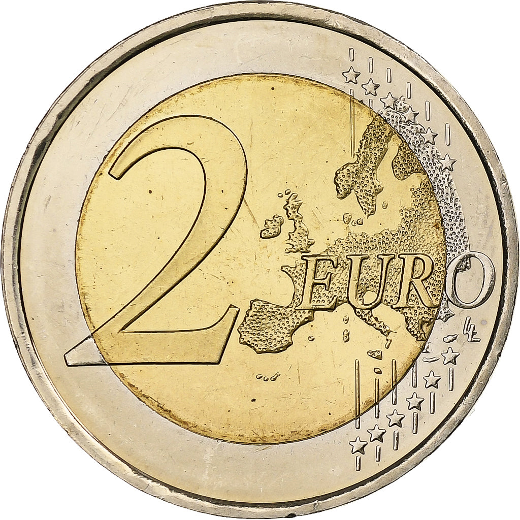 Spagna, Juan Carlos I, 2 Euro, Traité de Rome, 2007, Madrid, Bi-metallico, SPL