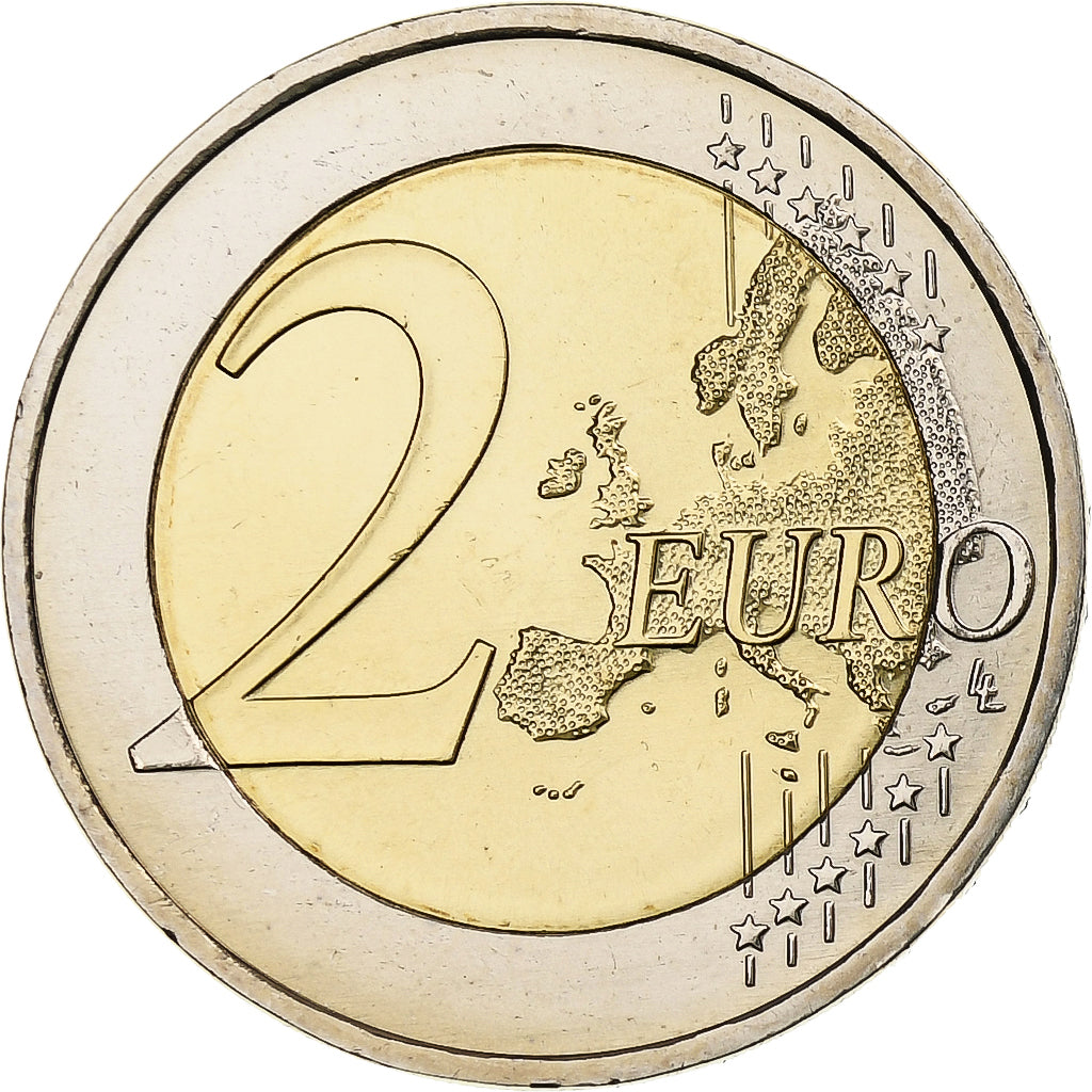 Germany, 2 Euro, 30 ans du drapeau de l'UE, 2015, Berlin, Bi-Metallic, MS(63)