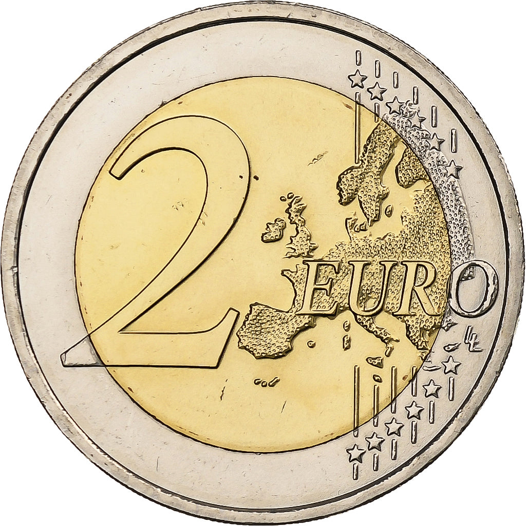 Autriche, 2 Euro, 30 ans du drapeau de l'UE, 2015, Vienne, Bimétallique, SPL