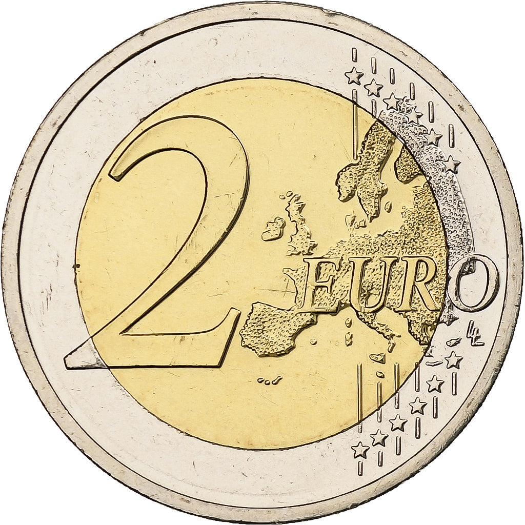 Chipre, 2 Euro, 30 ans du drapeau de l'UE, 2015, Bimetálico, MS(63)