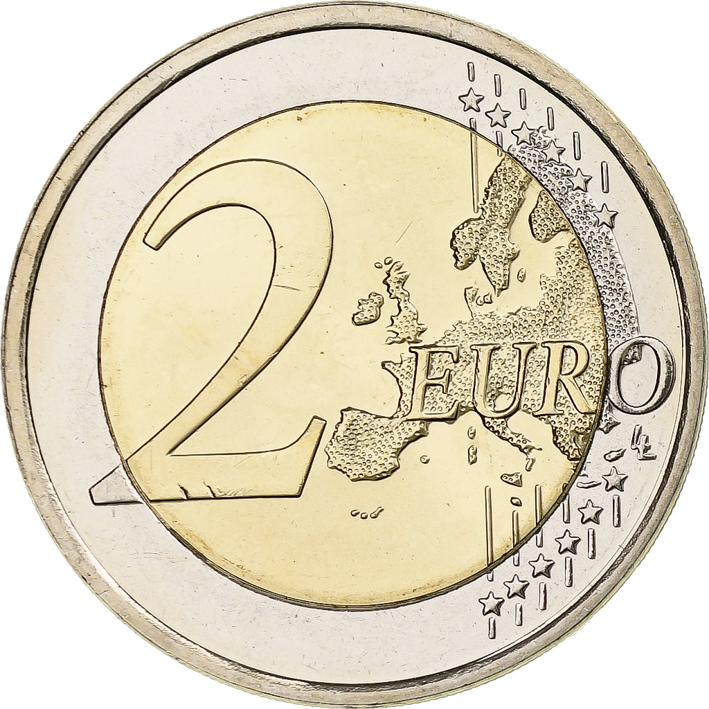 Finlandia, 2 Euro, 30 ans du drapeau de l'UE, 2015, Vantaa, Bimetaliczny