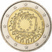 France, 2 Euro, 30 ans du drapeau de l'UE, 2015, Pessac, Bi-Metallic, MS(63)