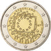 Netherlands, 2 Euro, 30 ans du drapeau de l'UE, 2015, Utrecht, Bi-Metallic