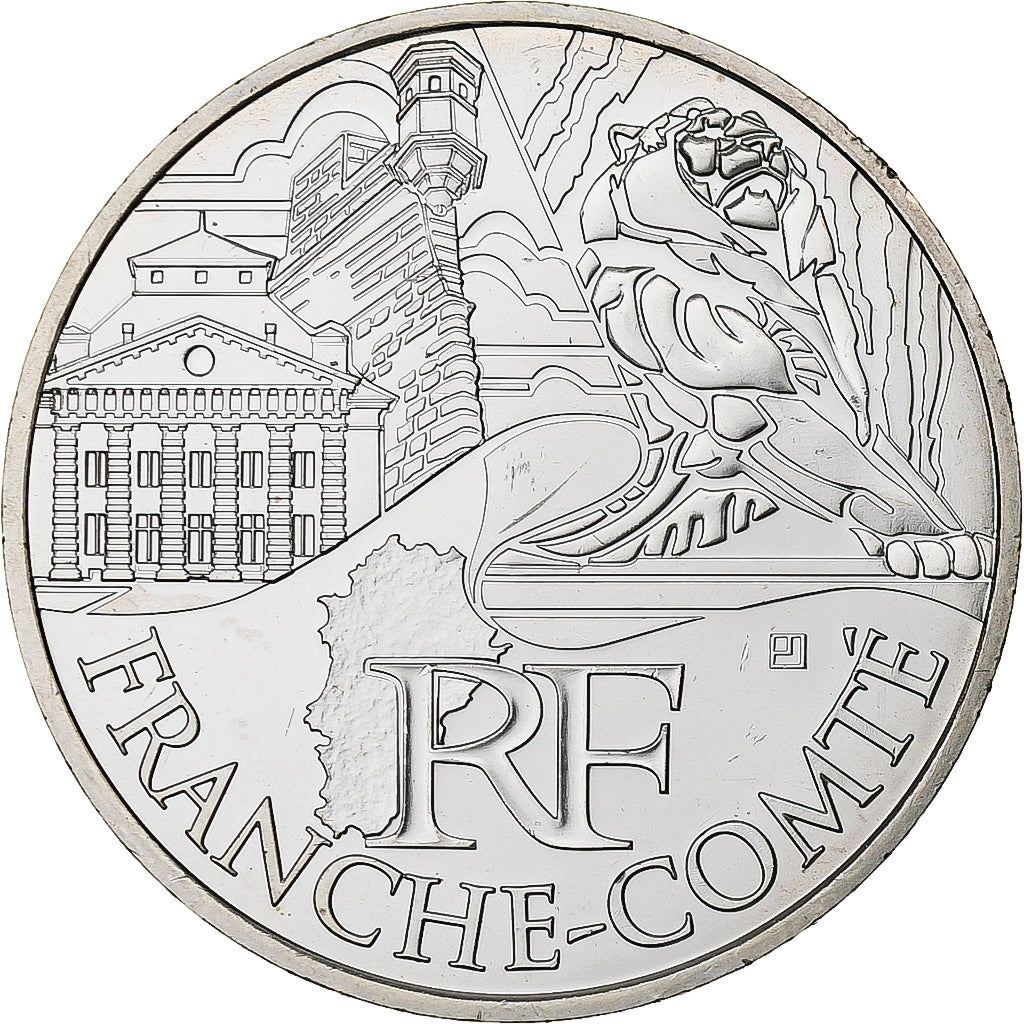 Frankreich, 10 Euro, Euros des régions, Franche-Comté, 2011, Pessac, Silber