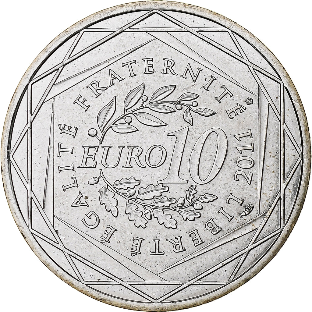 France, 10 Euro, Euros des régions, Provence Alpes Côte d'Azur, 2011, Pessac